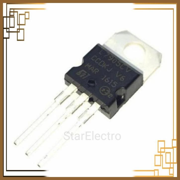 [SRE] L7905cv เครื่องปรับแรงดันไฟฟ้าลบ IC 1.5A 5V LM7905 7905 ST TO-220