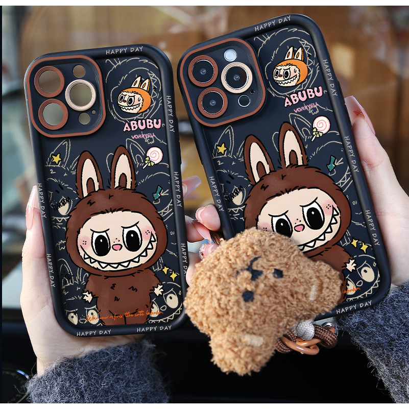 Lanyard Labubu Star Fancy Soft Case Hp Infinix Smart 9 Hot 50i Hot 50 Pro Plus P56 Itel P65 P55 4G 5