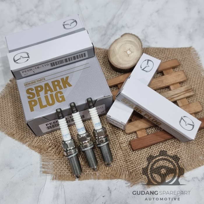 Mazda CX5 CX3 หัวเทียนอิริเดียม Mazda 2 3 5 6 Biante Skyactiv PE5R-18-110