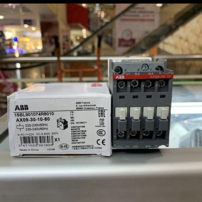 คอนแทคเตอร์ / คอนแทคเตอร์ Abb Ax09-30-10-80 220V Abb