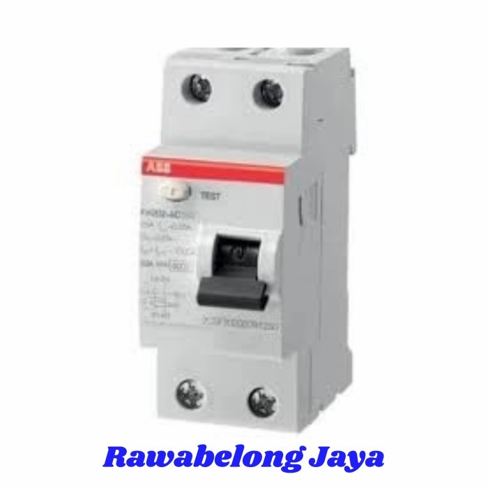 Rccb Elcb 2P 25A 0.03mA ประเภท Fh202Ac Abb