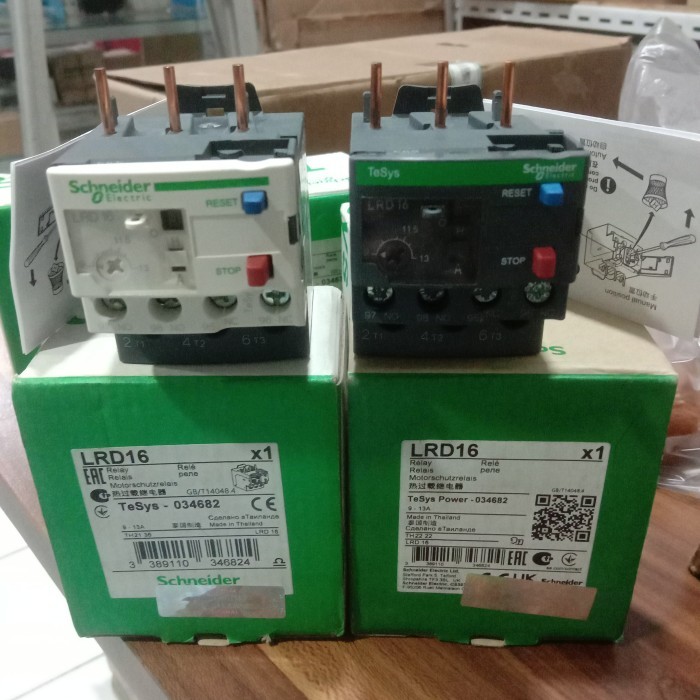 Lrd16 รีเลย์โอเวอร์โหลดความร้อน Schneider Lrd16 9-13A เดิม