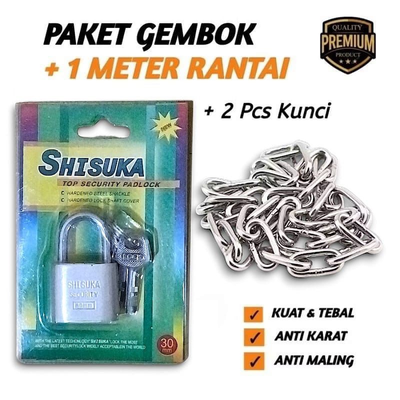 ความต้องการในครัว จัดส่งฟรี!!! 30 มม. GRT/SUKA แพ็คเกจกุญแจคอสั้น + โซ่เรือ 1