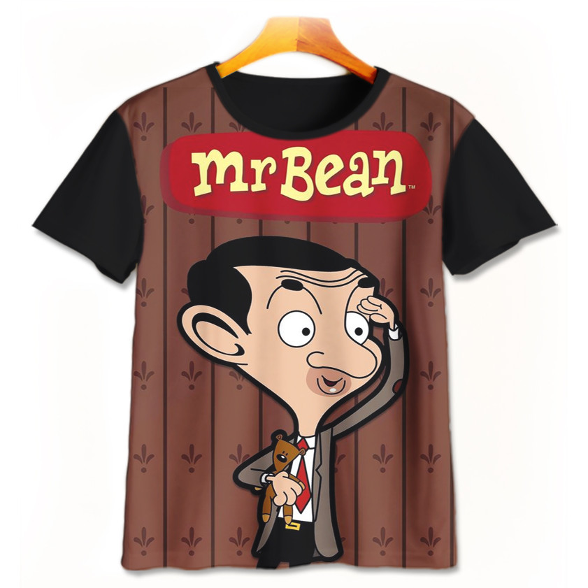 Mr Bean เสื้อยืดการ์ตูน Mrbean-1-designWD เสื้อยืดเด็กชายหญิงอายุ 1 - 12 ปี 3D ภาพยนตร์การ์ตูนเสื้อย