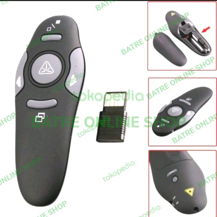 ล่าสุด - Laser Pointer Laser Presenter การนําเสนอแบบไร้สาย Laser Presenter K801