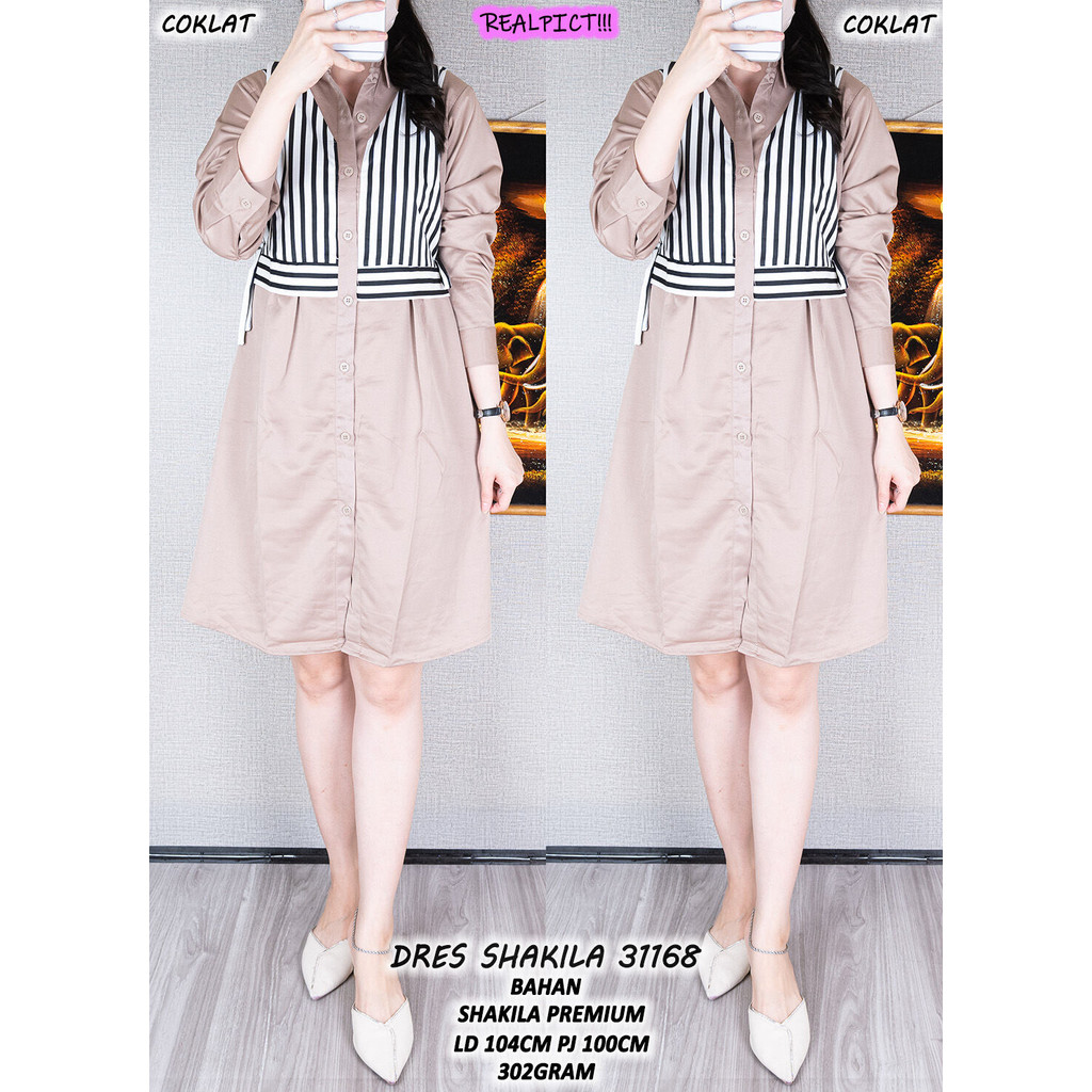 SHAKILA DRESS 31168 (ALWAYS STOCK READY)