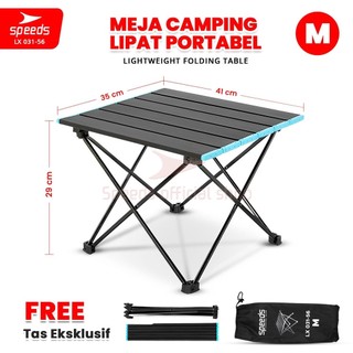 SPEEDS Meja Lipat Camping Indoor Outdoor Portabel Folding Table Aluminium 031-58