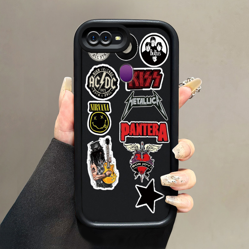 OPPO F9 F9 Pro A7x Realme 2 Pro Realme U1 Case Softcase Casing icon HP ใหม่ซิลิโคนอ่อนนุ่มฝาครอบป้อง