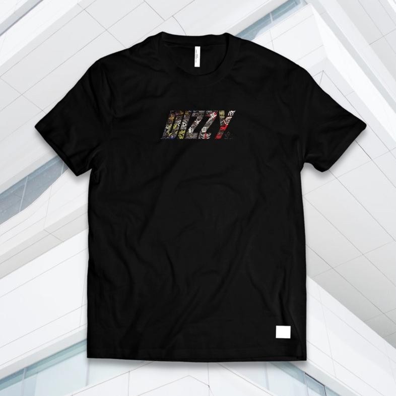 เสื้อยืดโลโก้สีดําการ์ตูน Dizzy