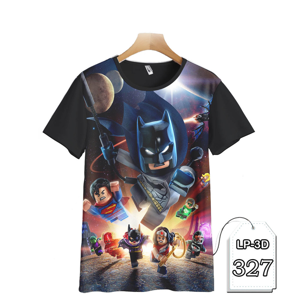 Lego Batman เสื้อผ้าสําหรับเด็กและผู้ใหญ่ 3D Animation Game LP3D-327 แฟชั่น