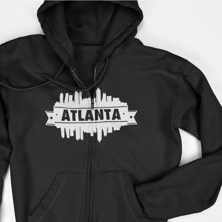 เสื้อแจ็คเก็ตซิปมีฮู้ด - Atlanta