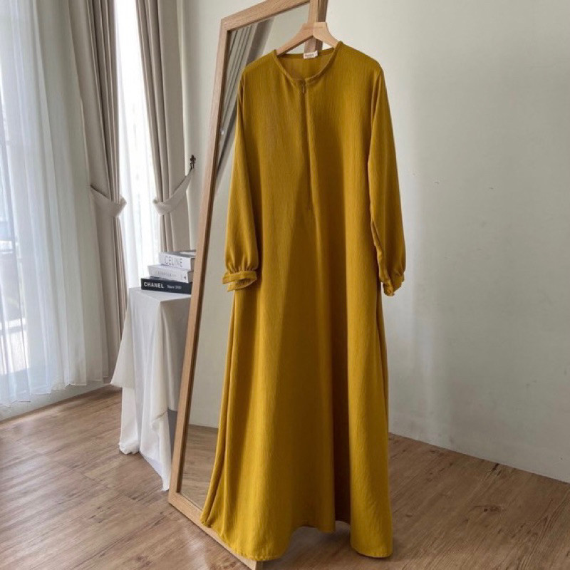 Eid เกมเด็กผู้หญิง Elegant Plain Gamis Muslimah Syris Mide Gsmis Siarii โมเดิร์นล่าสุด Gamis 2025 Pr