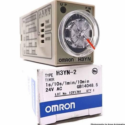 ใหม่ล่าสุด - H3YN-2 MINI TIMER OMRON 1S/10S/1MIN/10MIN H3YN 2 220V 24VDC
