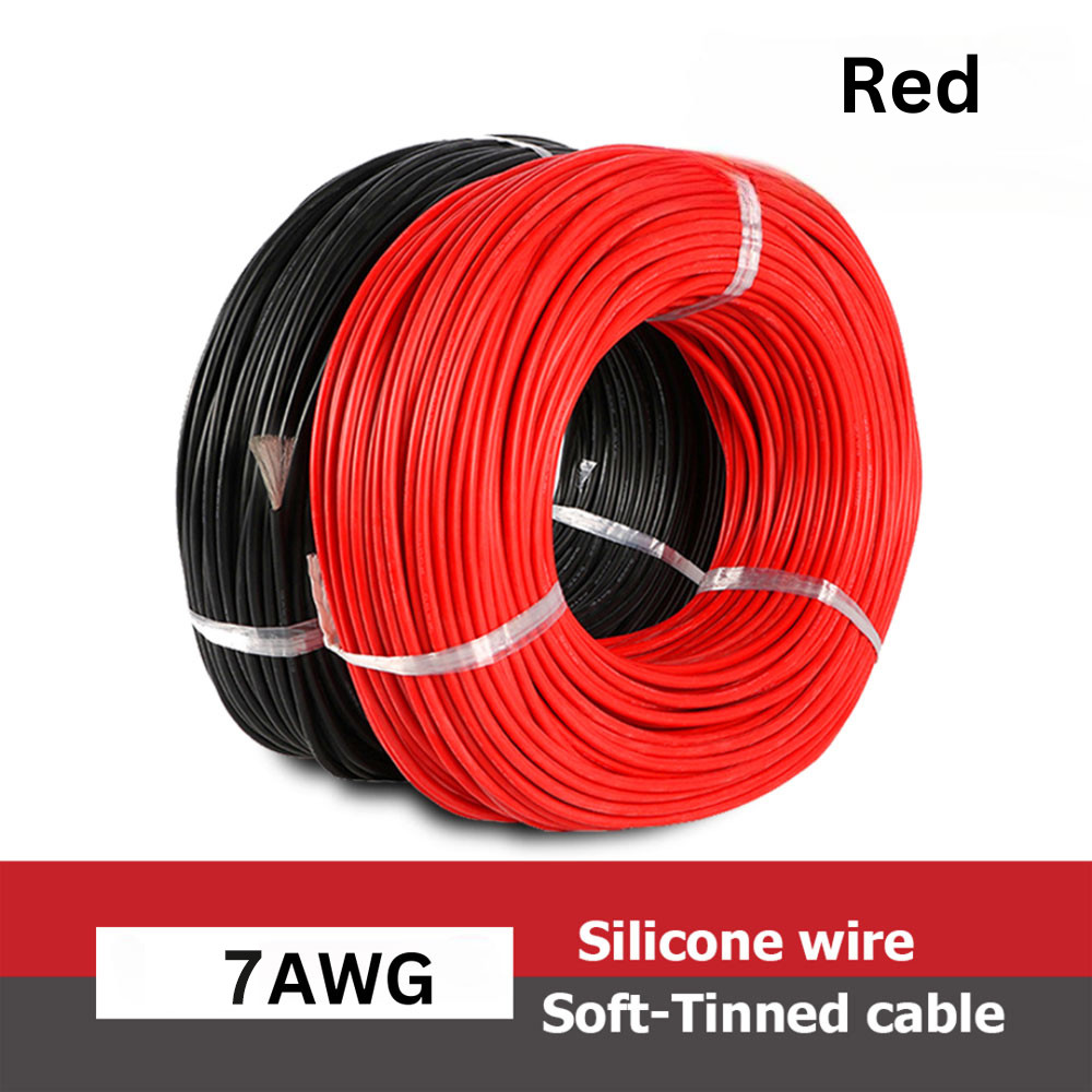 AWG สายซิลิโคนทนอุณหภูมิสูงนุ่มพิเศษ 1M - MU-5 4AWG / 5AWG / 7AWG