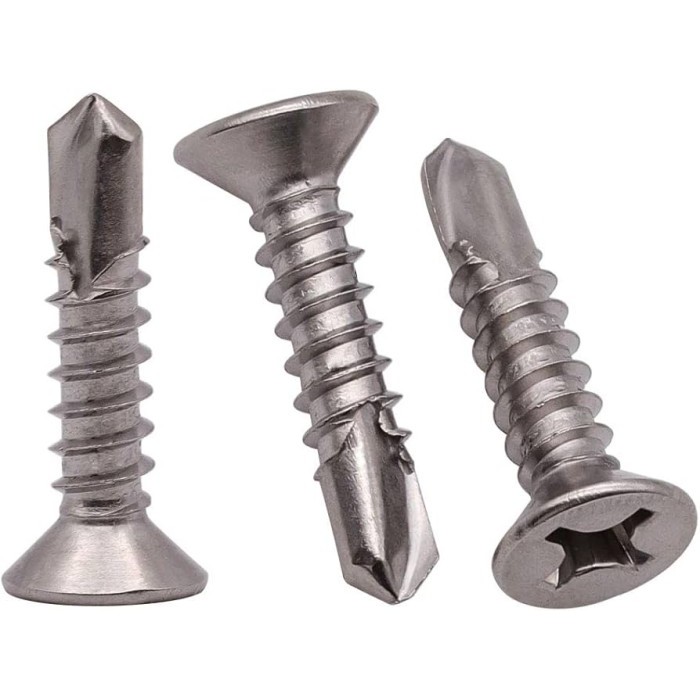 สกรู SDS FH 6X19 / SDS Roofing 6-20 X 3/4 Stainless SS304 - SDS Flat Head / หลังคาหัวแบน