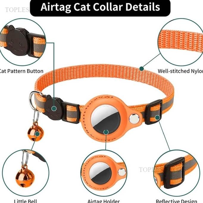 สัตว์เลี้ยง Apple Airtag สร้อยคอคอปก Cat Airtag GPS Tracker ป้องกันการโจรกรรม YS99