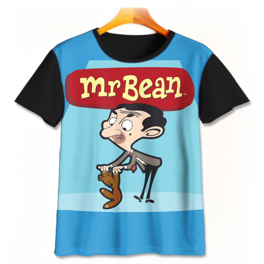 Mr Bean เสื้อยืดการ์ตูน Mrbean-4-designWD เสื้อยืดเด็กชายหญิงอายุ 1 - 12 ปี 3D ภาพยนตร์การ์ตูนเสื้อย