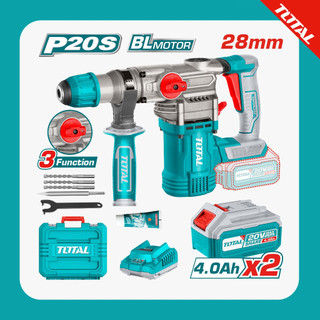 TOTAL Bor Hammer Baterai / Lithium Ion Rotary Hammer TRHLI202882