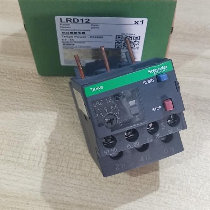 รีเลย์โอเวอร์โหลดความร้อน Lrd12 (5.5-8A) LRD 12