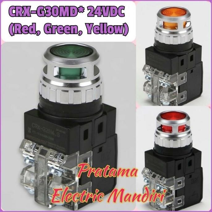 HANYOUNG NUX โคมไฟปุ่มกด CR-304 CRX-G30MDG CRX-G30MDR CRX-G30MDY