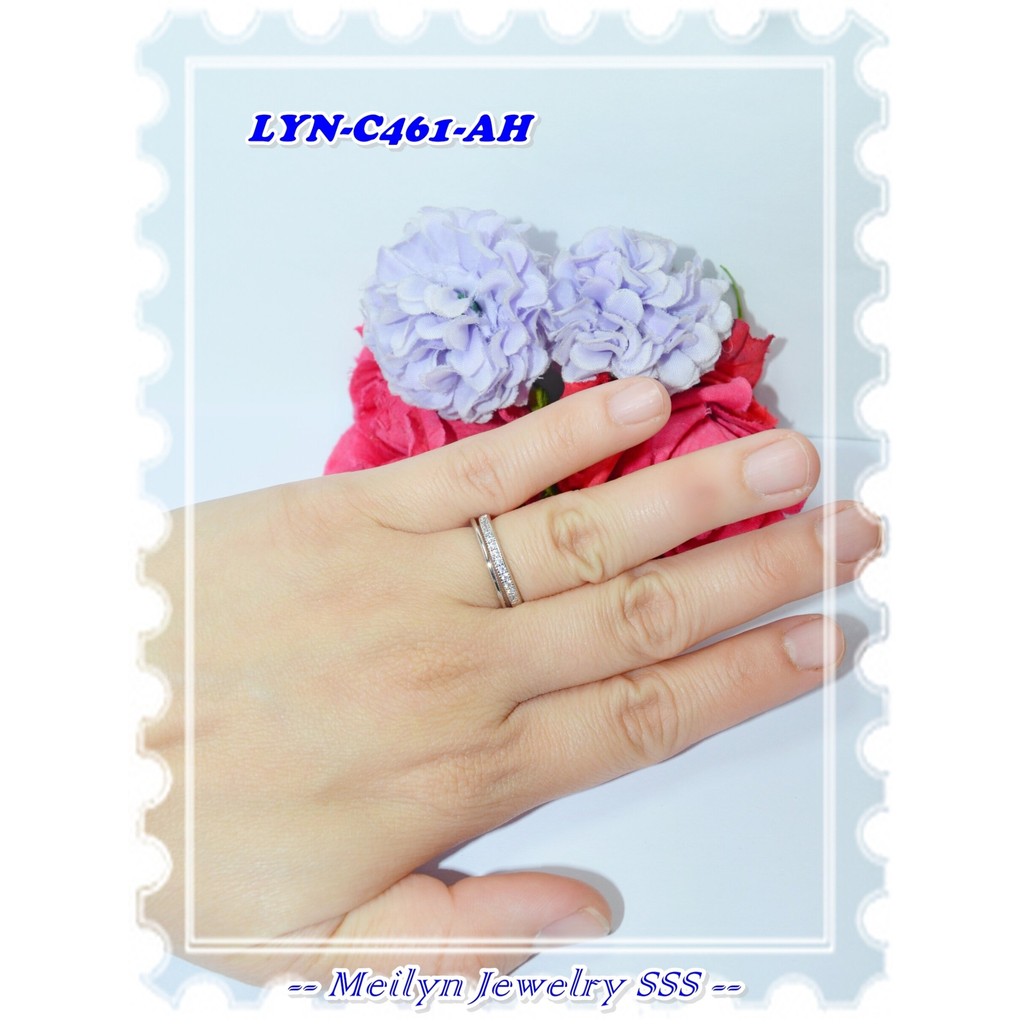 LYN Original Meilyn Brand 18K Gold Plated Ring with Silver
