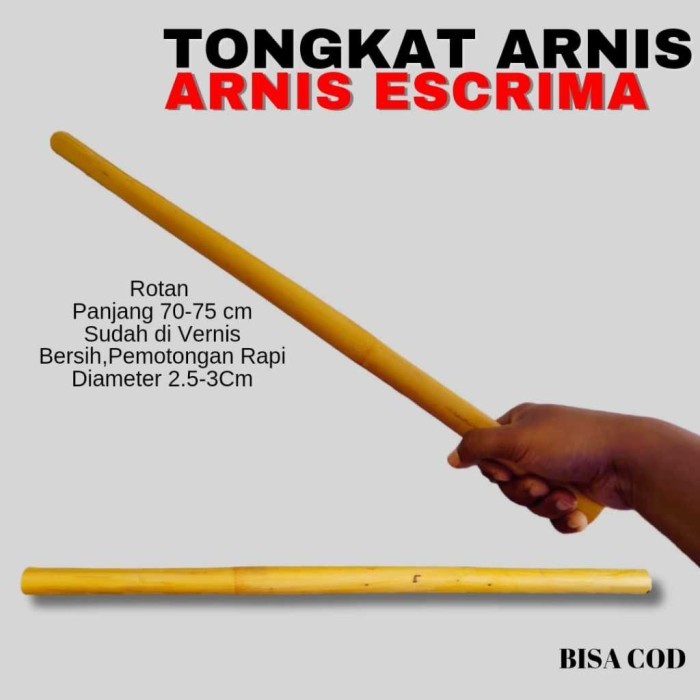 แท่งไม้ Fighting Arnis River Ice Cream Silat Baten Toya Rattan V0V6