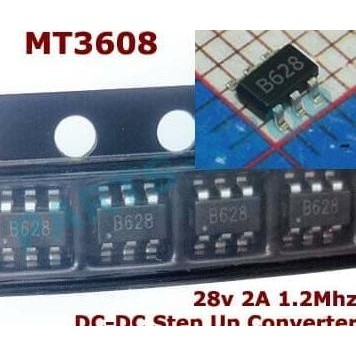 Mt3608 B628 step up boost converter 28V 2A 1.2Mhz Switching regulator