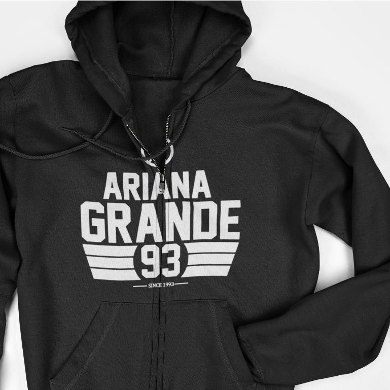 เสื้อแจ็คเก็ตซิปมีฮู้ด - Ariana Grande