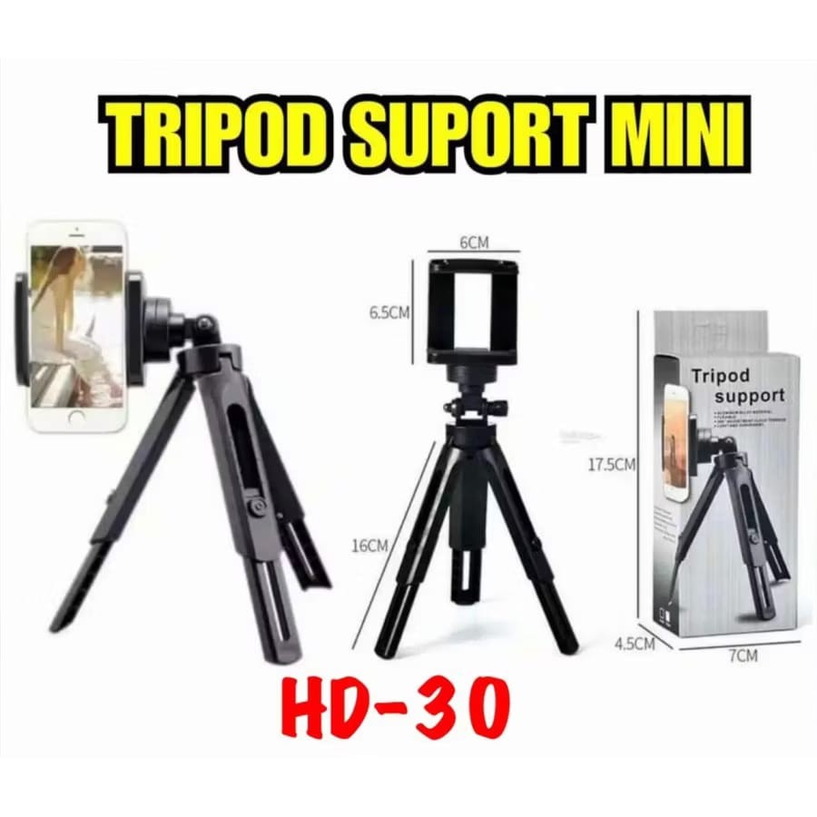 MINI TRIPOD HD 30 - MINI TRIPOD สําหรับกล้องโทรศัพท์มือสําหรับ RINGLIGHT TRIPOD
