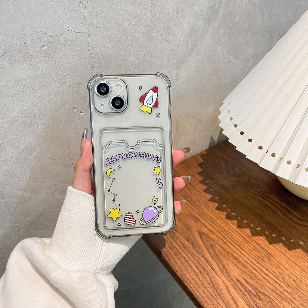 Card Holder Fantasy Rocket Star Soft Casing Hp Oppo C75 C75x Note 60 60x Reno 13F 13 A3 Pro 5G Reno 