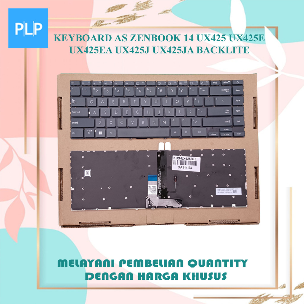 AS Zenbook 14 ux425 ux425e ux425ea ux425j ux425ja คีย์บอร์ดเรืองแสง