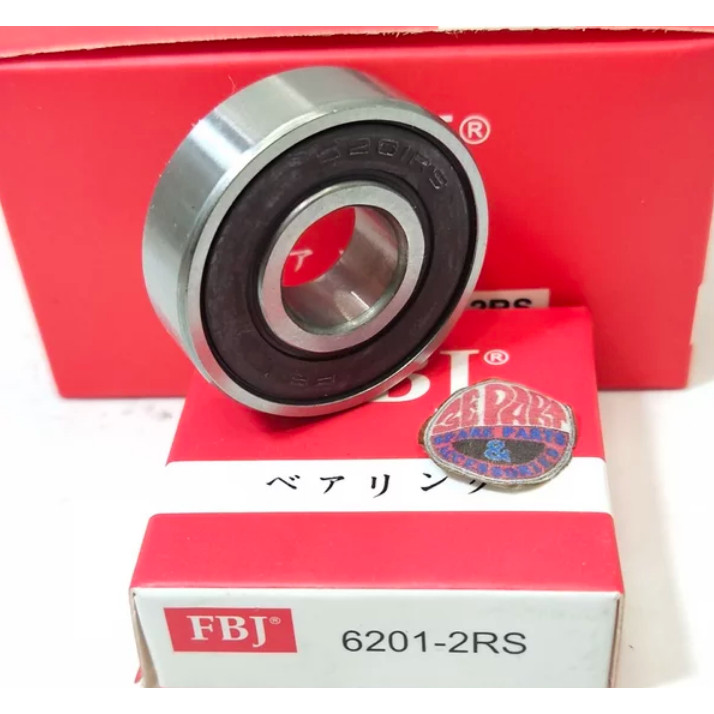 แบริ่ง 6201-2RS FBJ Bearing 6201-2RS ฝายาง