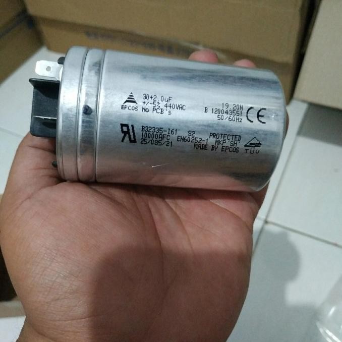 จัดส่งฟรี - Original Panasonic 30+2mF 440VAC Epcos Outdoor AC Capacitor