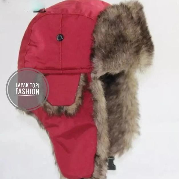 USHANKA นําเข้าหมวกฤดูหนาวหมวกมุสลิมสําหรับผู้ชายและผู้หญิง H32S