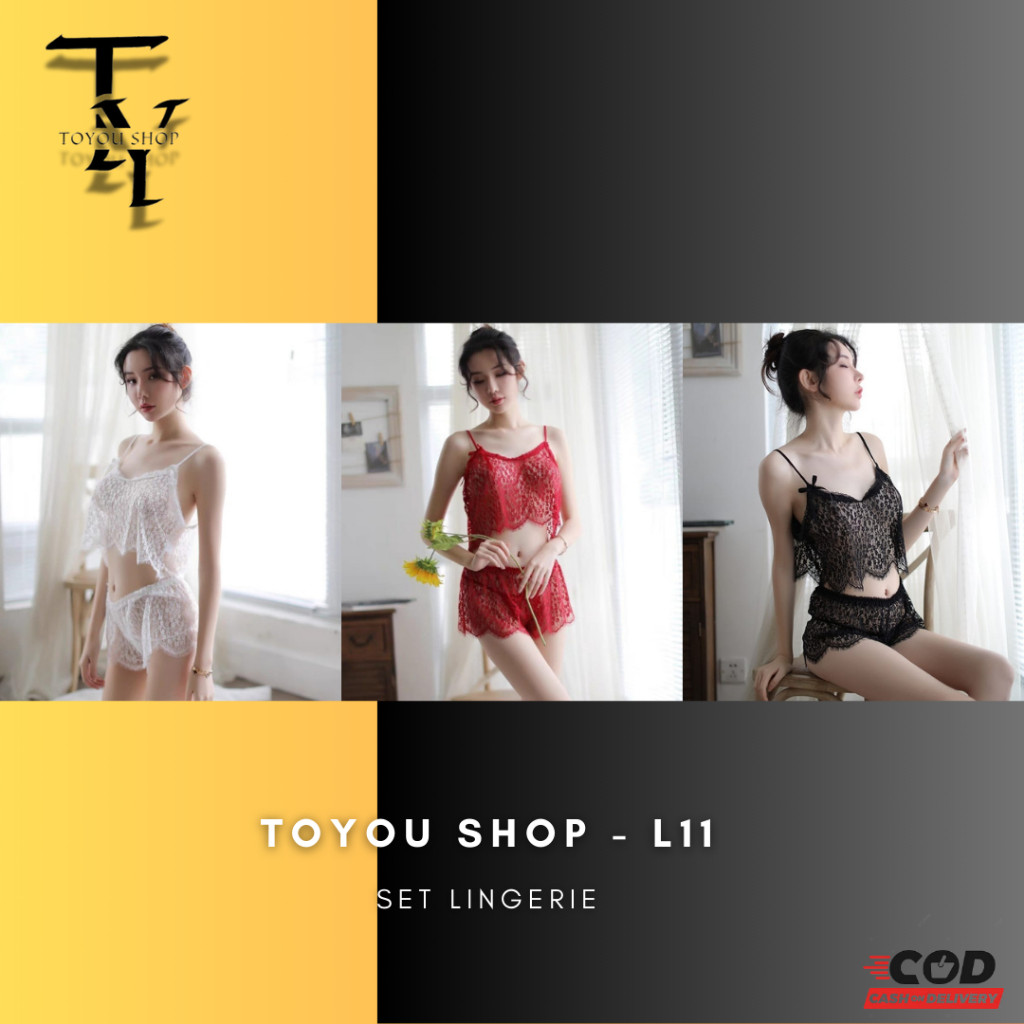 เสื้อผ้าผู้หญิง [TOYOU SHOP L11] LONGNIGHT SEXY LINGERIE SEXY WOMENS NIGHTWEAR SHOW BODY LACE