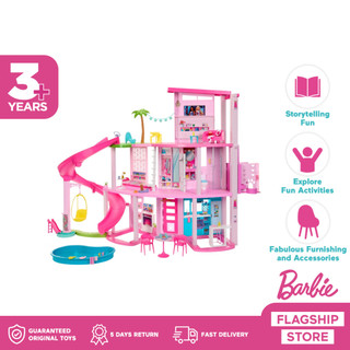 Barbie Dreamhouse with 75+ Accessories - Mainan Rumah Boneka Barbie