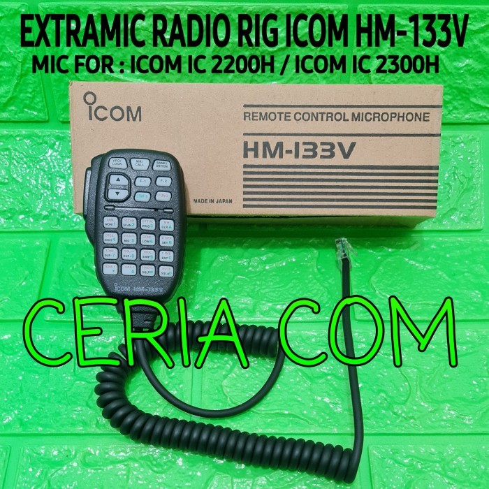 EXTRA MIC RIG ICOM 2300H 2200H HM 133V HM-133V PTT ICOM IC 2300 2300H