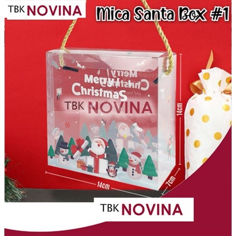 SANTA CHRISTMAS CAKE BOX / CHRISTMAS MICA BOX / MERRY CHRISTMAS MICA CAKE BOX