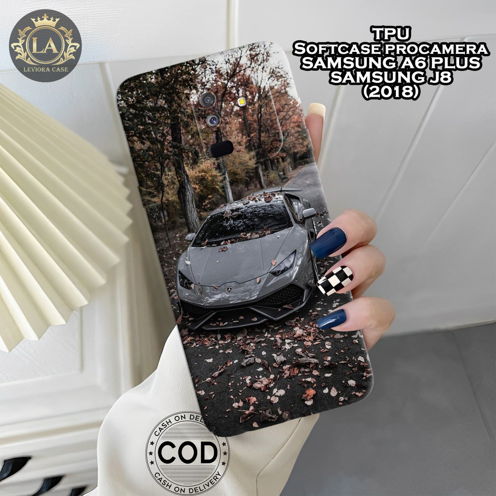 เคส HP Samsung A6 Plus / J8 (2018) - เคส Leviora - เคสรถแฟชั่น - เคส Samsung A6 Plus/J8 Softcase - เ