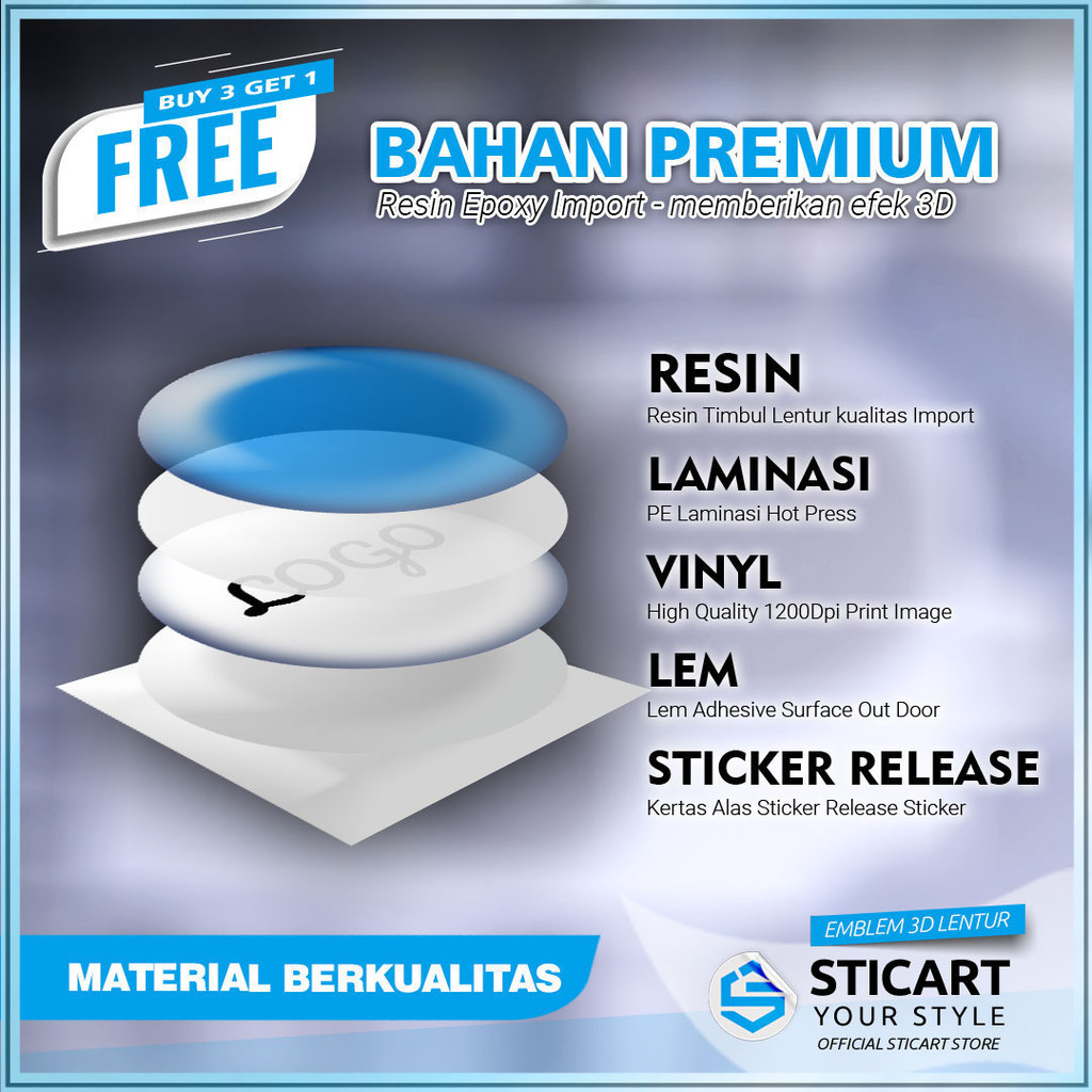 สีม่วง RISED FORK EMBLEM สติ๊กเกอร์รถจักรยานยนต์ชุด AEROX NMAX XMAX LEXI 3D FLEXIBLE RAISED EMBLEM - รูปที่ 2