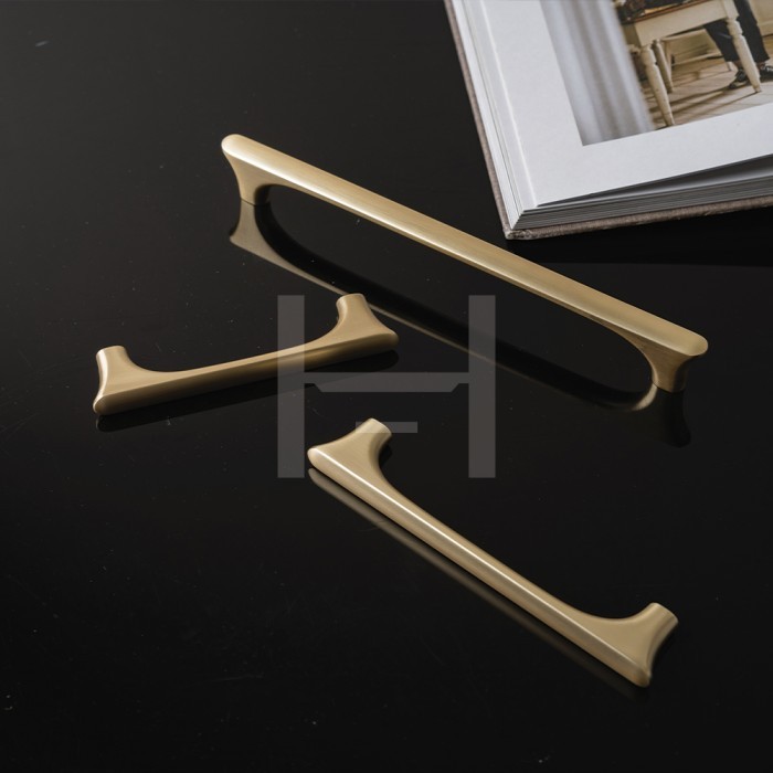 Ammos - [Po] H210-G ดึงลิ้นชักสีทองพร้อมที่จับโมเดิร์นมินิมอล