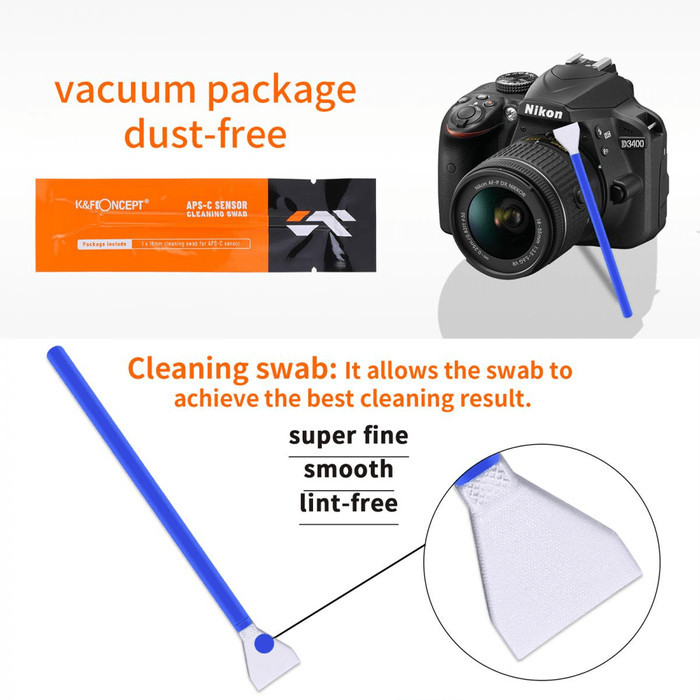 Knf Concept 16Mm Aps-C Sensor Cleaning Stick Kit Set - 10 ชิ้น