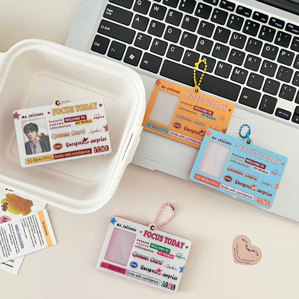 [TS] CAHOL ID CARD 1 นิ้ว KIYOWO ACRYLIC PHOTOCARD HOLDER KPOP TRANSPAENT CLEAR ACRYLIC ID CARD ACRY