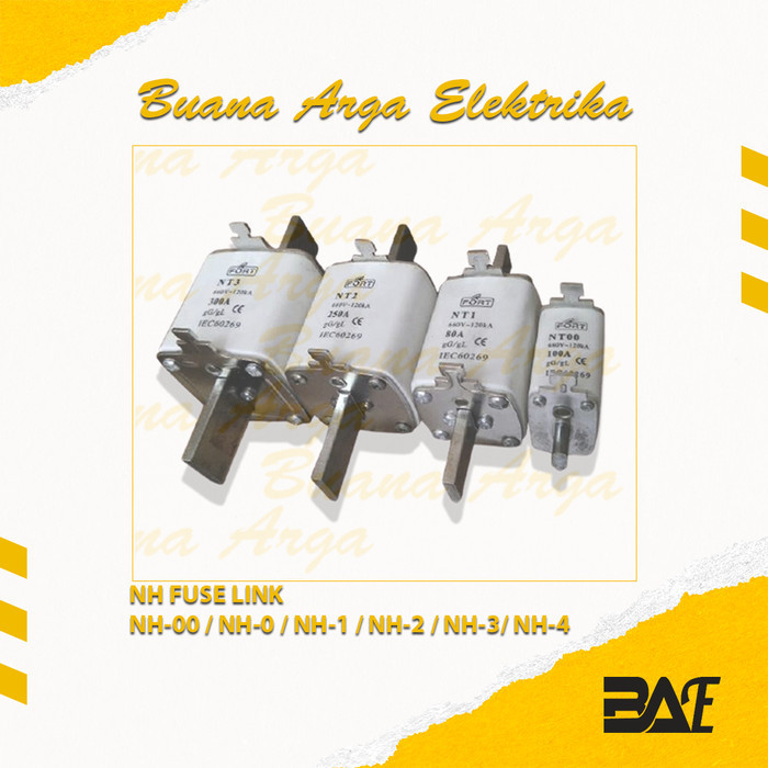 จัดส่งฟรี NH Fuse Link NH-00 / NT-00 25-160 Ampere 660V FORT