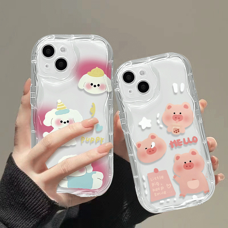 สาวสุนัขสีขาวปลอก Hp Oppo C53 C51 C51S C67 11 Pro 5G Reno 11 5G Reno 11F 5G A54 4G 9 10 5I C3 50A79 