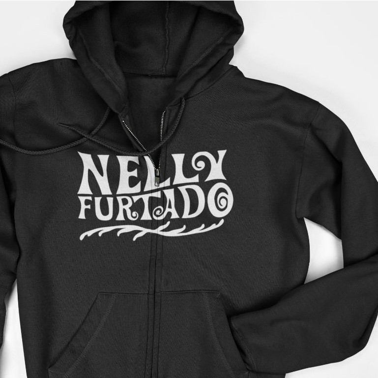 เสื้อแจ็คเก็ตมีฮู้ดมีซิป - Nelly Furtado