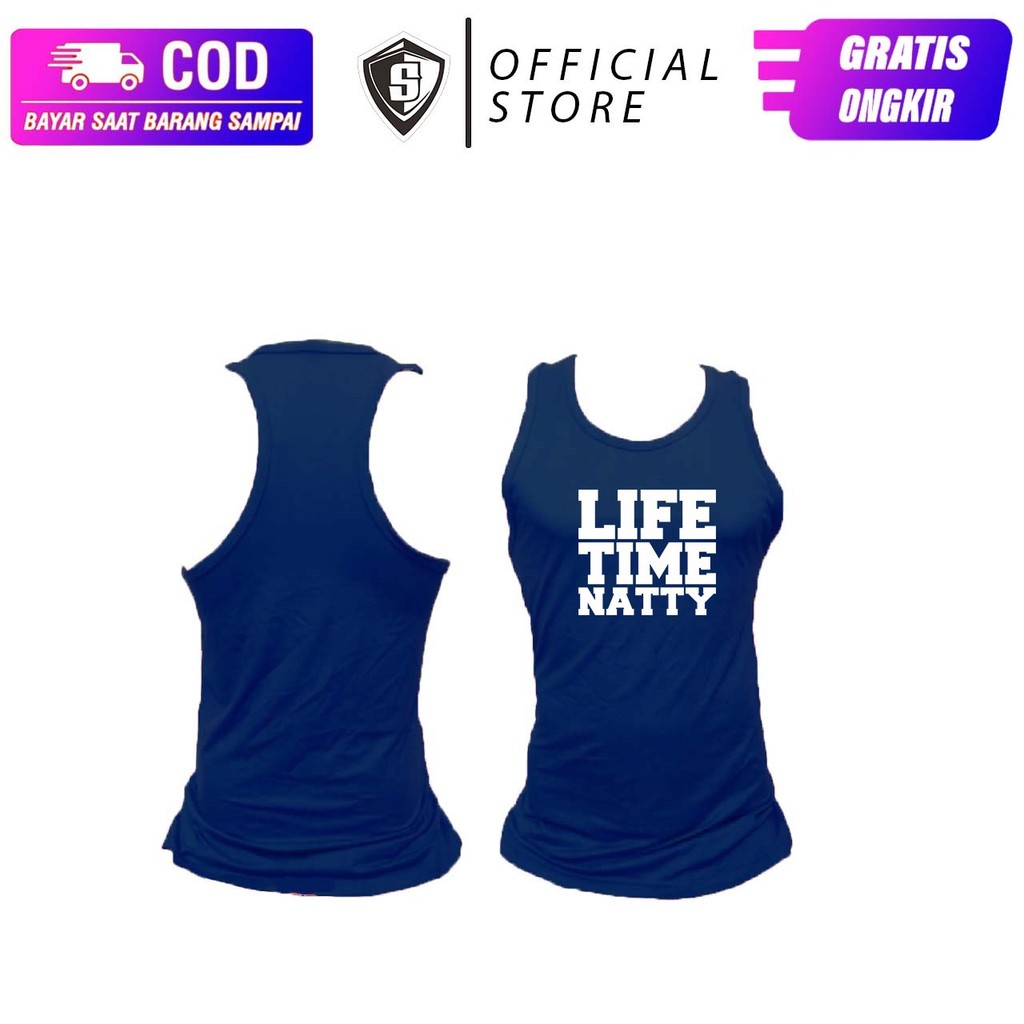 Tangtop Gym Fitness Setrit Life Time natty Adem