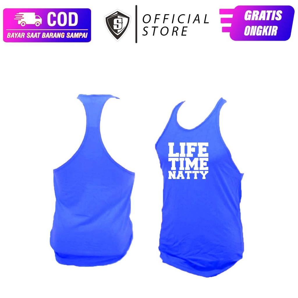 Musclefit Life Time เสื้อกล้ามออกกําลังกายสแปนเด็กซ์ธรรมชาติ