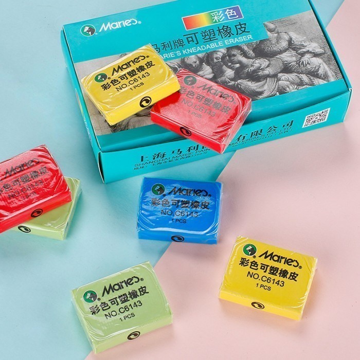 MARIES COLORFULL KNEADABLE ERASER C 6143 ต่อชิ้น