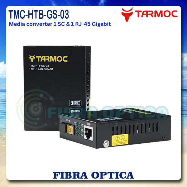 - Tarmoc TMC-HTB-GS-03 Media Converter 1FO 1LAN Gigabit HTB GS03